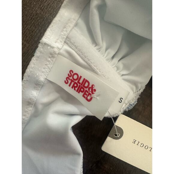 NWT Anthropologie Solid & Striped Arden Bandeau Bikini Top Size Small - Picture 9 of 9